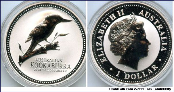 $1
1oz Silver Kookaburra
QEII