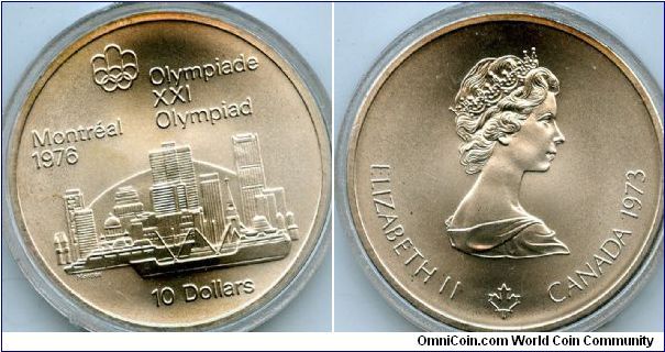 1976
$10
Montreal Olympics issue
City Harbour scene
QEII
