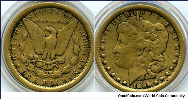 1896
Morgan Dollar
Liberty Head & Eagle
THIS IS A FORGERY :-))