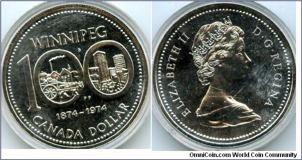 $1
Winnipeg Centenary
QEII