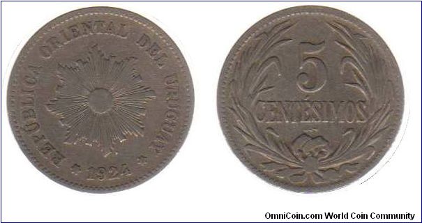 1924 5 centesimos