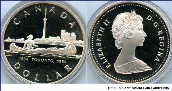 $1
Toronto Sesquicentinnial
QEII