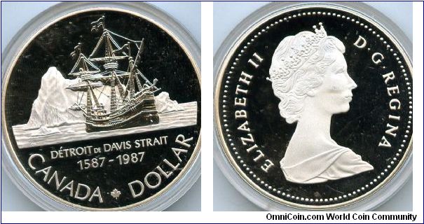 $1
ohn Davis 300th Anniversery of the discovery of the Davis Straits
QEII