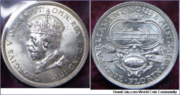 1 Florin, commemorating the Opening of Parliament House