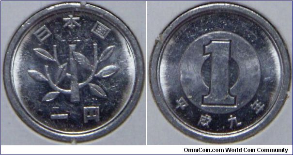 1 Yen
Heisei year 5