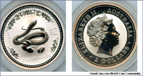$2/2oz Silver
Year of the Snake
QEII