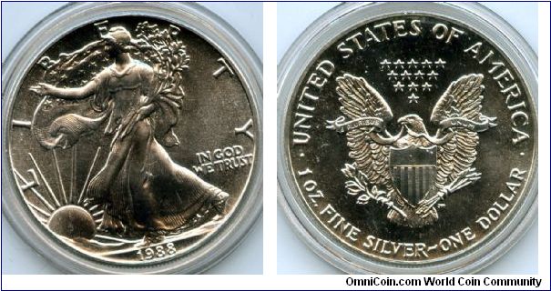 1988
$1 1oz Silver
American Eagle