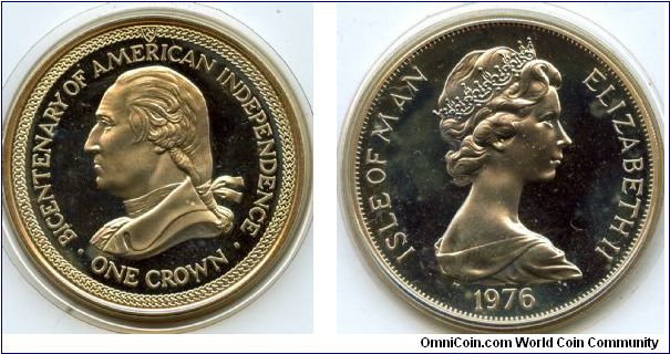 1976
1 Crowm
Bicentenary of US Indipendence
George Washington
QEII