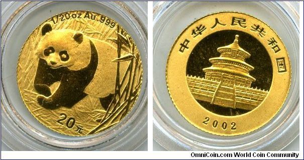 2002
20y 1/20oz
Panda
Pagoda
