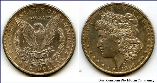 1881s
Morgan Dollar
Liberty Head & Eagle