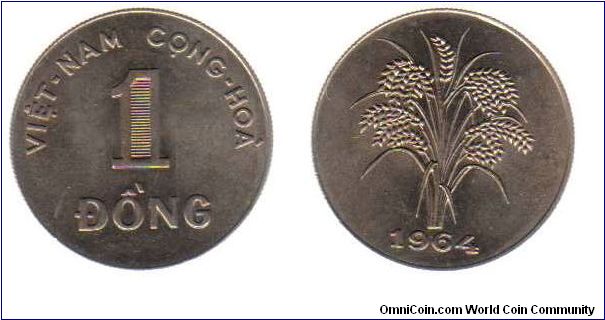1964 South Vietnam 1 Dong