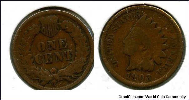 1903
1 Cent
Value in Wreath
Indianhead