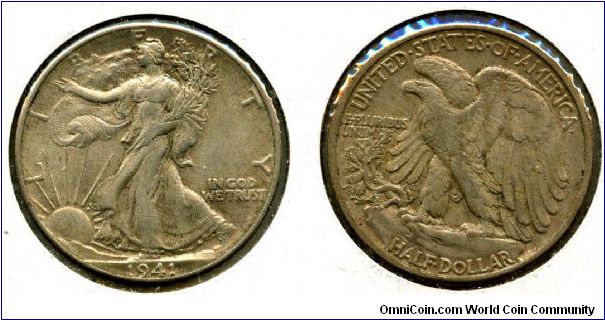 1941
50 Cents
Walking Liberty
Eagle