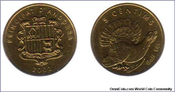 2002 5 centims - Turkey