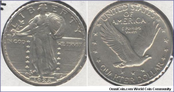 Standing Liberty Quarter Dollar - Denver Mint