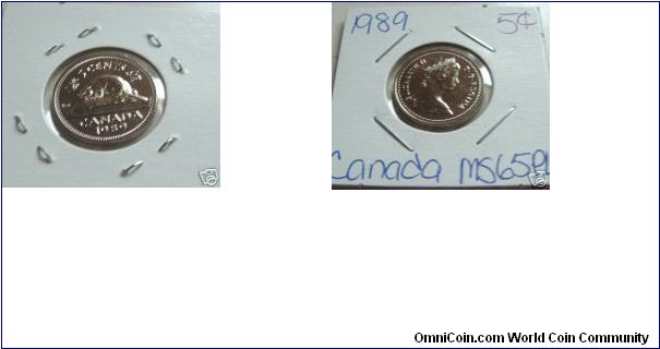 5 cent Canada AU-50 0.20