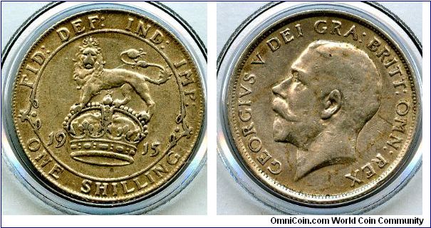 1915
1/- 1 Shilling
Lion on Crown
George V