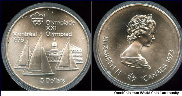 1976
$5
Montreal Olympics issue
Sailboats & Kingston
QEII