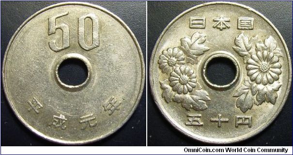 Japan 1989 50 yen.
