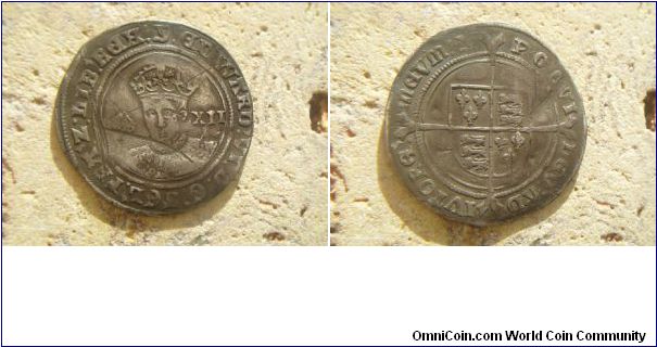 Edward VI, son of Henry VIII, Shilling.