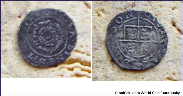 1550-1553 RARE Base Penny of Edward VI.