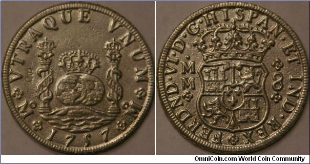 Spanish Milled Dollar, source of the pieces of eight, 39 mm (reproduction)