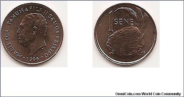 1 Sene
KM#12
1.7500 g., Bronze, 17.5 mm. Obv: Head left Rev: Value