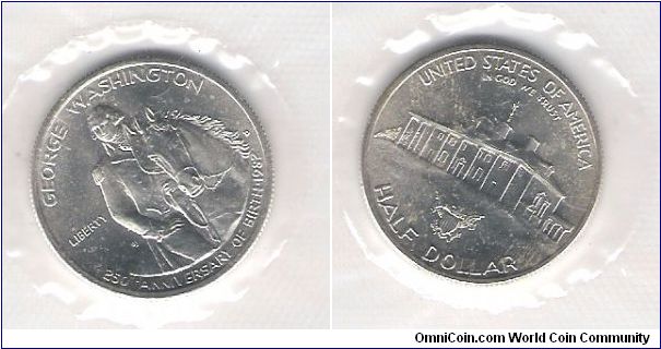 1982        George Washington Commerative   Half Dollar
90 Silver