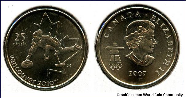 2007 
25 cents
Curling 
QEII
The Godless Quarter Issue