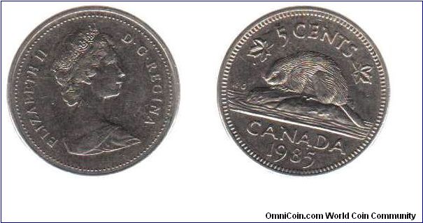 1985 5 cents