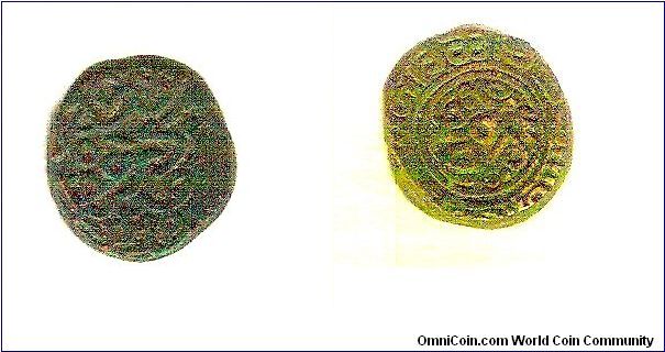 This is the copper coin of  Muhammad bin Tughluq the Sultan of Daulatabad (Devgiri)from 1324 AD, Maharashtra, India