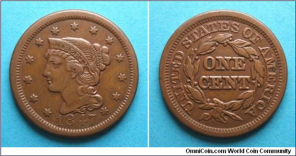 1847 Large Cent