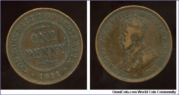 1911
1d
Value & date
King George V