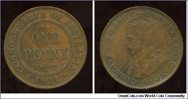 1921
1d
Value & date
King George V