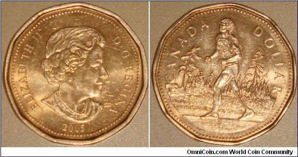 Canada, 1 dollar, 2005 Terry Fox 25th Anniversary of the Marathon of Hope