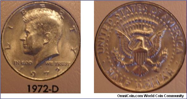 Kennedy Half Dollar D- Mint mark