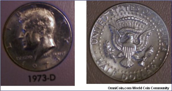 Kennedy Half Dollar D- Mint mark