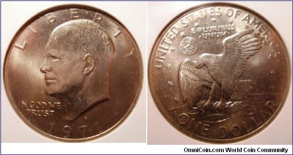 1971D Eisenhower Dollar, NGC MS65, Purchased 11/07/07 Ebay