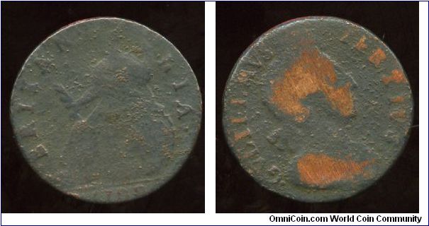 1700
1/2d Halfpenny
Brittania seated
William III 1694-1702