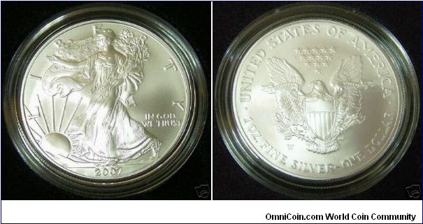 American Silver Eagle W Burnished Die