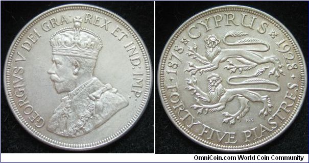 45 Piastres (silver crown)