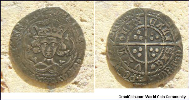 Henry VI Groat of Calais. Rosette-Mascle Issue.