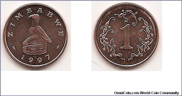 1 Cent
KM#1a
2.9800 g., Bronze Plated Steel, 18.45 mm. Obv: Bird statue above date Rev: Denomination within wreath Edge: Plain