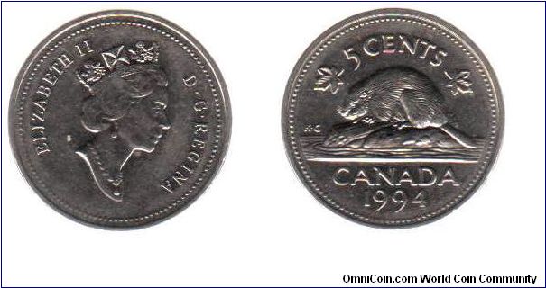 1994 5 cents
