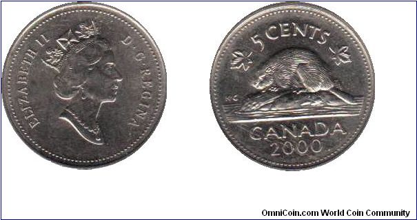 2000 5 cents