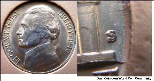 1940S Jefferson Nickel RPM#1
BU raw
CONECA Top 100