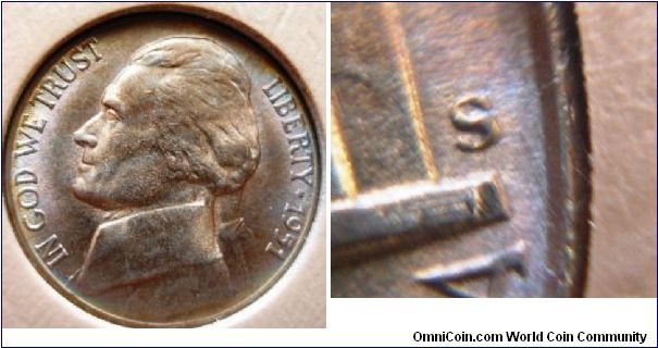 1951S Jefferson Nickel RPM#3
BU Raw