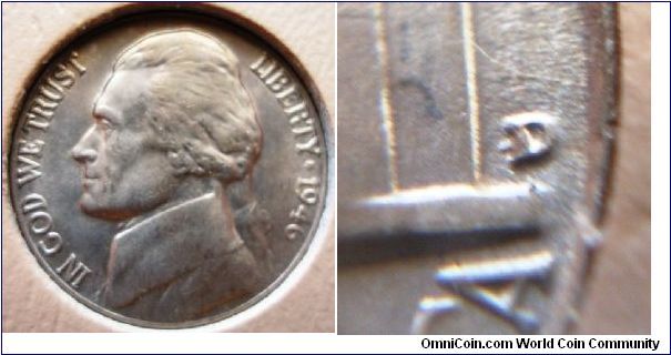 1946D Jefferson Nickel RPM? BU Raw