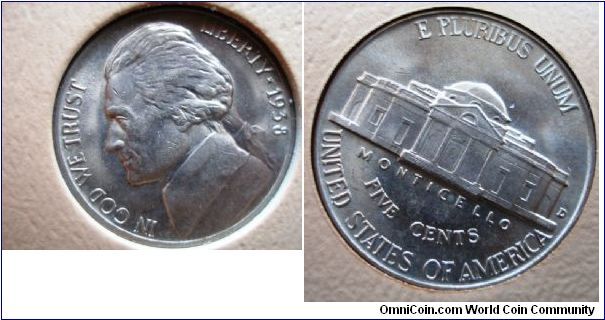 1938D Jefferson Nickel DDO#1
BU Raw