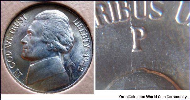 1942P Jefferson Nickel RPM#11